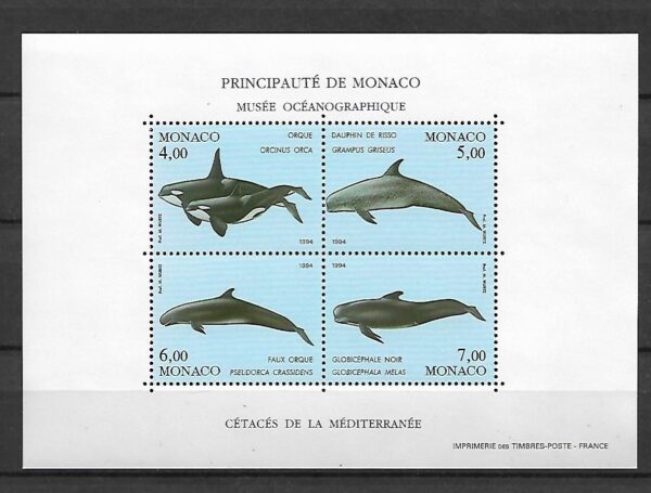 FAUNA MORSKA MONAKO MI.BL.62**
