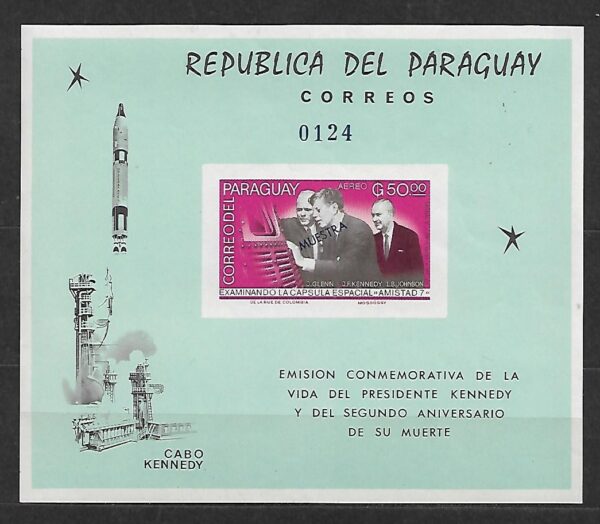 J.F.KENNEDY PARAGWAJ MI.BL.72**