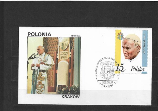 WIZYTA JANA PAWŁA II POLSKA-KRAKÓW KOPERTA