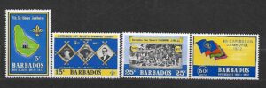 SKAUTING BARBADOS MI.341-344**
