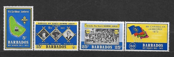 SKAUTING BARBADOS MI.341-344**
