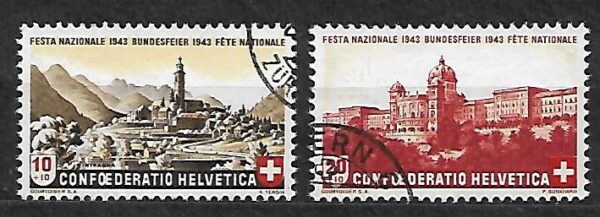 ARCHITEKTURA SZWAJCARIA MI.420-421 KASOWANA