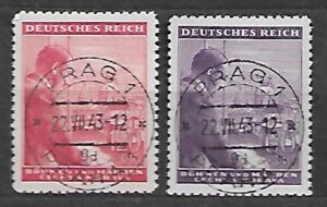 HITLER CZECHY I MORAWY MI.126-127 KASOWANY