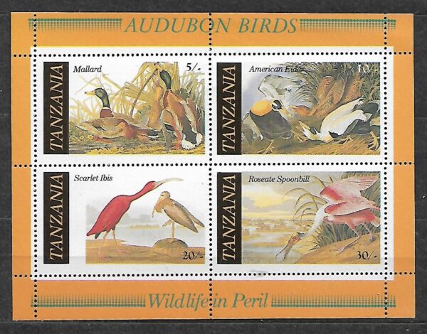 PTAKI WODNE TANZANIA MI.BL.55**