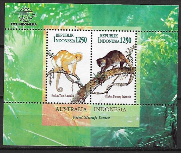 MAŁPY INDONEZJA MI.BL.108**WSPÓLNE WYDANIE Z AUSTRALIĄ