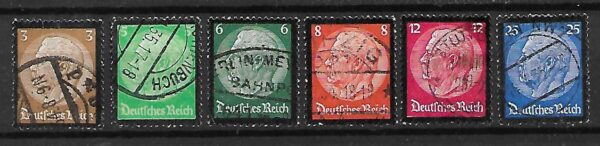NIEMCY RZESZA MI.548-553 KASOWANY