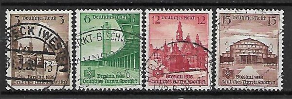 NIEMCY RZESZA MI.665-668 KASOWANY