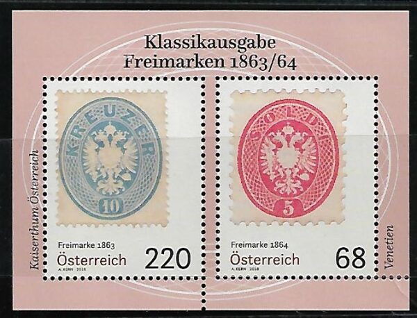 DZIEŃ ZNACZKA AUSTRIA MI.BL.98**