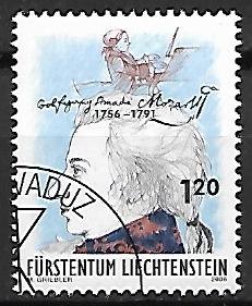 MOZART LIECHTENSTEIN MI.1427 KASOWANY