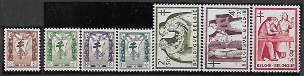 WALKA Z GRUŹLICĄ BELGIA MI.1047-1053**