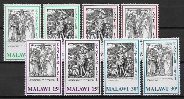 WIELKANOC MALAWI MI.161-168**