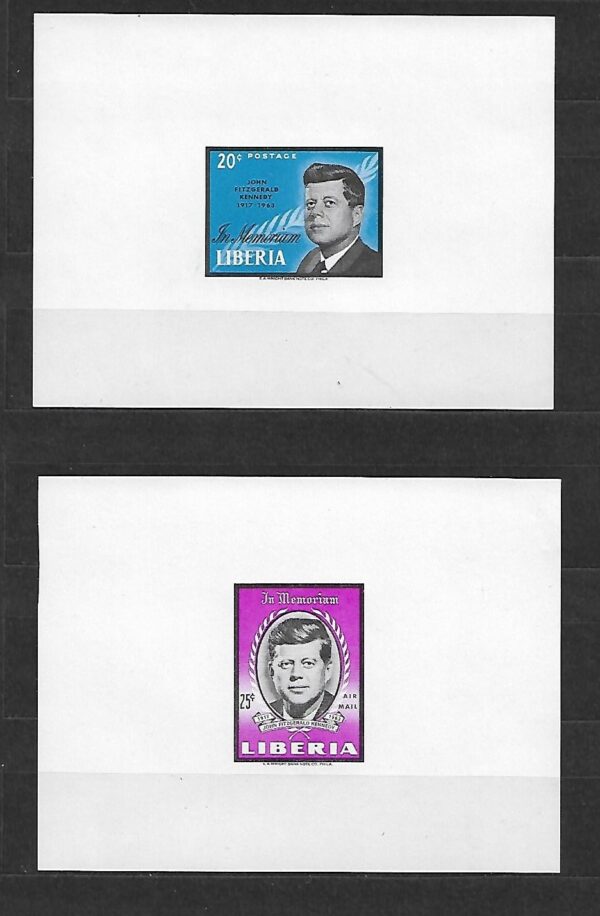 J.F.KENNEDY LIBERIA MI.616-617**WYDANIE MINISTERIALNE
