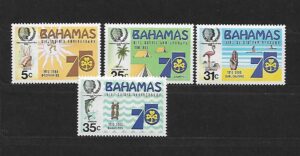 MIĘDZYNARODOWY ROK MŁODZIEŻY BAHAMY MI.586-589**