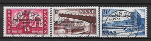PRZEMYSŁ NIEMCY SAARA MI.362-364 KASOWANE