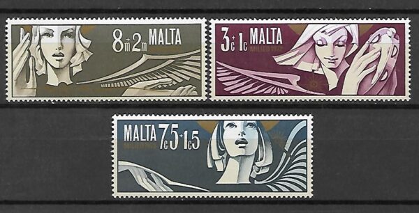 BOŻE NARODZENIE MALTA MI.454-456**