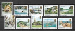 TURYSTYKA GUERNSEY MI.288-297**