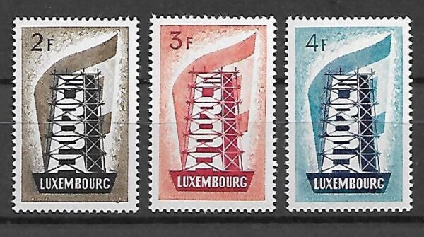 EUROPA LUXEMBURG MI.555-557**