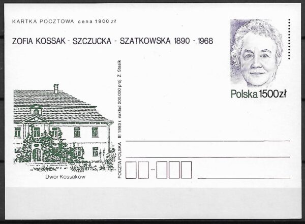 Cp.FI.1037** ZOFIA SZCZUCKA SZATKOWSKA