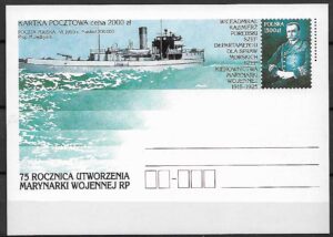 Cp.FI.1046** 75 ROCZNICA UTWORZENIA MARYNARKI WOJENNEJ RP