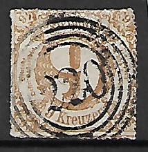 KSIĘSTWO NIEMIECKIE THURN UND TAXIS MI.44 KASOWANY