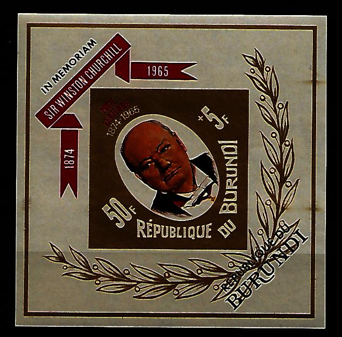 W.CHURCHILL BURUNDI MI.BL.21b**