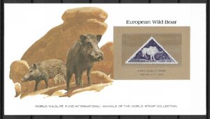 DZIK EUROPEJSKI CZAD KOLEKCJA ZWIERZĄT ŚWIATA NA KARCIE