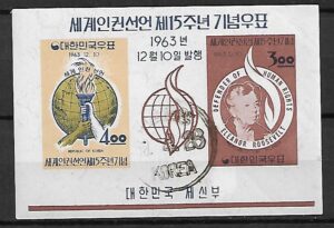 PRAWA CZŁOWIEKA  KOREA MI.BL.183 KASOWANY
