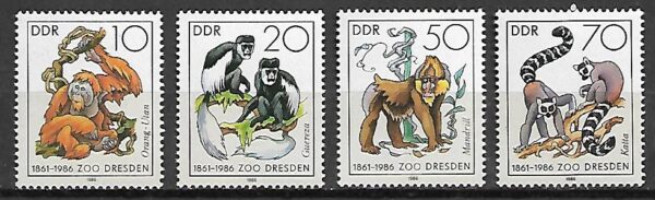 ZWIERZĘTA DDR MI.3019-3022**