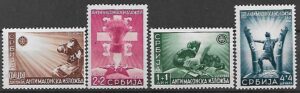 NIEMCY OKUPACJA  SERBII MI.58-61**