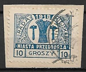 POCZTA MIEJSKA PRZEDBÓRZ FI.10B KASOWANY GWARANCJA H. JENDROSZEK