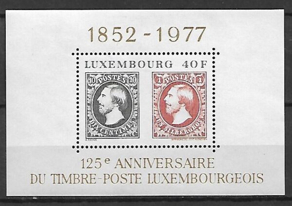 DZIEŃ ZNACZKA LUXEMBURG MI.BL.10**