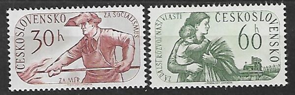 ROBOTNICY CZECHOSŁOWACJA MI.1199-1200**