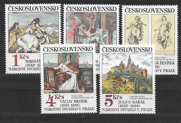MALARSTWO CZECHOSŁOWACJA MI.2737-2741**