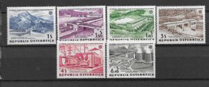 ARCHITEKTURA  AUSTRIA MI.1103-1108**