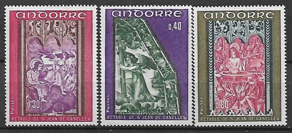 FRESKI ANDORRA FRANCUSKA MI.226-228**