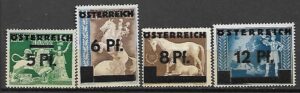 DZIEŃ ZNACZKA AUSTRIA MI.664-667**