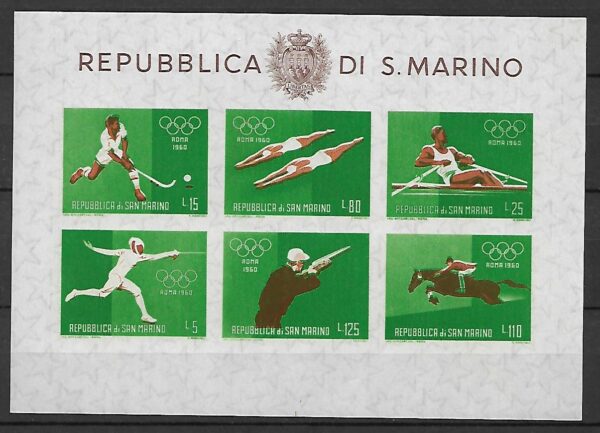OLIMPIADA LETNIA SAN MARINO MI.BL.7**