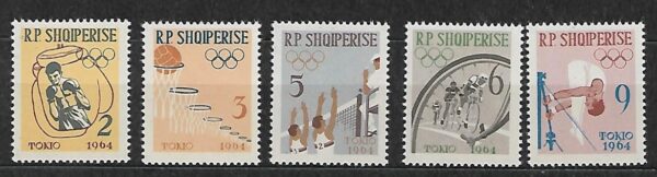 OLIMPIADA LETNIA ALBANIA MI.747-751A**