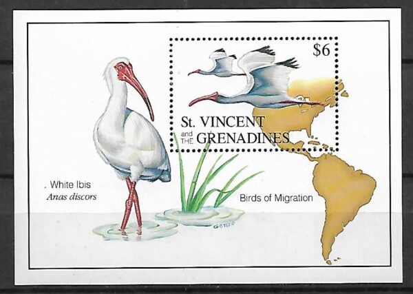 PTAKI ST.VINCENT I GRENADYNY MI.BL.264**