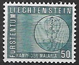 WALKA Z MALARIĄ LIECHTENSTEIN MI.419**