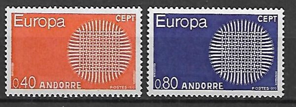 EUROPA CEPT ANDORRA FRANCUSKA MI.222-223**