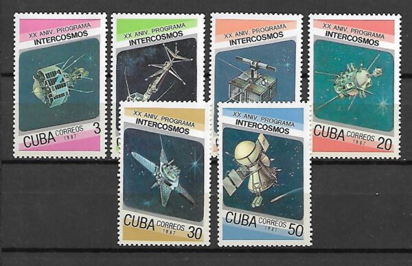 LOT NA KSIĘŻYC KUBA MI.3084-3089**