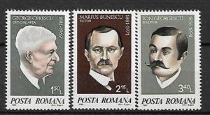 SŁAWNI LUDZIE RUMUNIA MI.3759-3761**