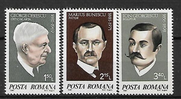 SŁAWNI LUDZIE RUMUNIA MI.3759-3761**