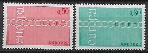 EUROPA CEPT ANDORRA FRANCUSKA MI.232-233**