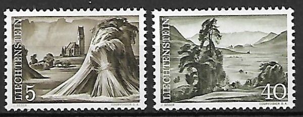 KRAJOBRAZY LIECHTENSTEIN MI.404-405**