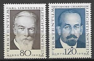 SŁAWNI LUDZIE LIECHTENSTEIN MI.512-513**