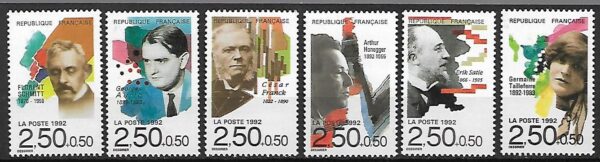 SŁAWNI LUDZIE FRANCJA MI.2892-2897**