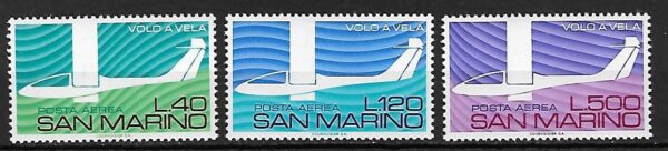 LOTNICTWO SAN MARINO MI.1077-1079**