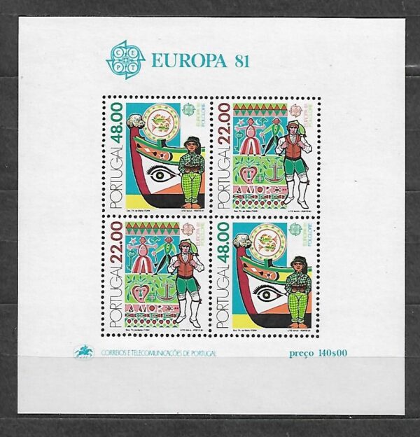 EUROPA CEPT PORTUGALIA MI.BL.32**
